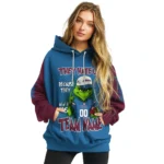 Colorado Avalanche Hoodie Customized Grinch Fierce Burgundy Best Selling
