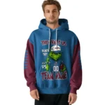 Colorado Avalanche Hoodie Customized Grinch Fierce Burgundy Best Selling