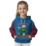 Colorado Avalanche Hoodie Customized Grinch Fierce Burgundy Best Selling
