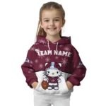 Colorado Avalanche Hoodie Personalized Hello Kitty Burgundy Best Selling