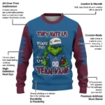 Colorado Avalanche Sweater Custom Grinch Fierce Burgundy Best Selling