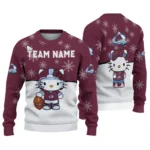Colorado Avalanche Sweater Customized Hello Kitty Burgundy Best Selling