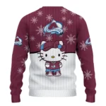 Colorado Avalanche Sweater Customized Hello Kitty Burgundy Best Selling