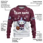 Colorado Avalanche Sweater Customized Hello Kitty Burgundy Best Selling