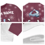 Colorado Avalanche Sweater Customized Hello Kitty Burgundy Best Selling