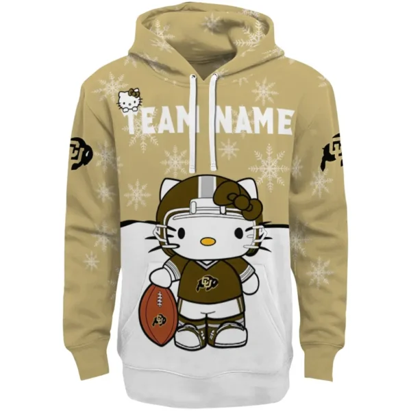 Colorado Buffaloes Hoodie Custom Hello Kitty Gold Best Selling