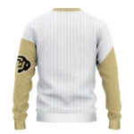 Colorado Buffaloes Sweater Personalized Heart Sketch Gold White Best Selling