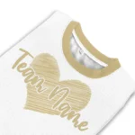 Colorado Buffaloes Sweater Personalized Heart Sketch Gold White Best Selling