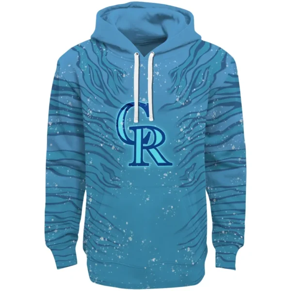 Colorado Rockies Hoodie Customized Tiger Pattern Best Selling