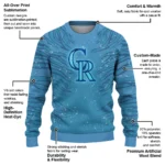 Colorado Rockies Sweater Custom Tiger Pattern Best Selling
