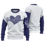 Colorado Rockies Sweater Personalized Heart Sketch Blue White Best Selling