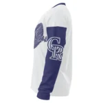 Colorado Rockies Sweater Personalized Heart Sketch Blue White Best Selling