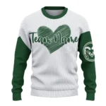 Colorado State Rams Sweater Custom Heart Sketch Green White Best Selling