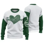 Colorado State Rams Sweater Custom Heart Sketch Green White Best Selling