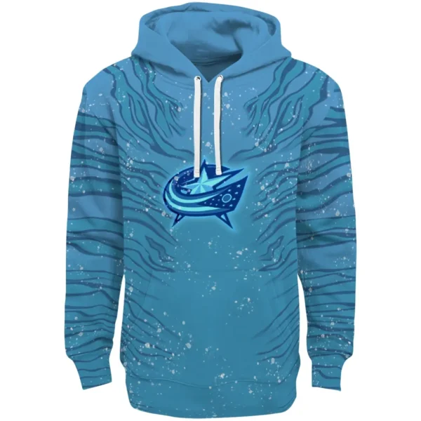 Columbus Blue Jackets Hoodie Customized Tiger Pattern Best Selling