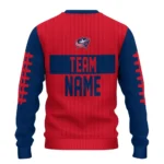 Columbus Blue Jackets Sweater Customized Grinch Fierce Navy Blue Best Selling