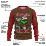 Cornell Big Red Sweater Customized Grinch Fierce Red Best Selling