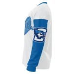 Creighton Bluejays Sweater Customized Heart Sketch Blue White Best Selling