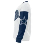 Dallas Cowboys Sweater Custom Heart Sketch Blue White Best Selling