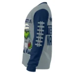 Dallas Cowboys Sweater Personalized Grinch Fierce Blue Best Selling