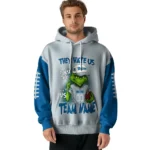 Dallas Mavericks Hoodie Custom Grinch Fierce Blue Best Selling