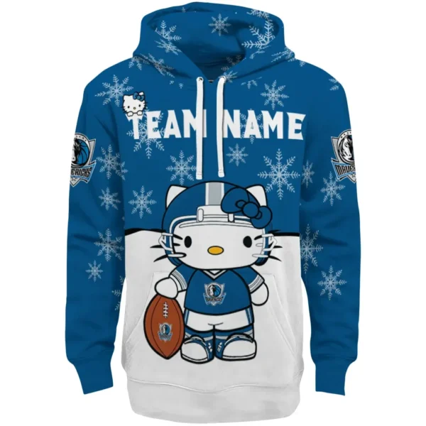 Dallas Mavericks Hoodie Customized Hello Kitty Blue Best Selling