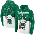 Dallas Stars Hoodie Customized Hello Kitty Green Best Selling