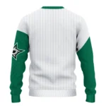 Dallas Stars Sweater Custom Heart Sketch Green White Best Selling