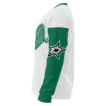 Dallas Stars Sweater Custom Heart Sketch Green White Best Selling