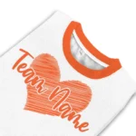 Denver Broncos Sweater Customized Heart Sketch Orange White Best Selling