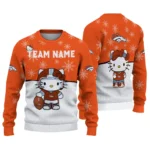 Denver Broncos Sweater Customized Hello Kitty Orange Best Selling