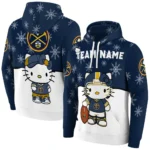 Denver Nuggets Hoodie Custom Hello Kitty Blue Best Selling