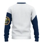 Denver Nuggets Sweater Personalized Heart Sketch Blue White Best Selling