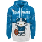Detroit Lions Hoodie Custom Hello Kitty Blue Best Selling