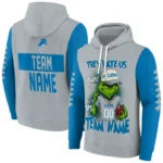 Detroit Lions Hoodie Personalized Grinch Fierce Blue Best Selling