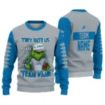 Detroit Lions Sweater Customized Grinch Fierce Blue Best Selling
