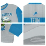 Detroit Lions Sweater Customized Grinch Fierce Blue Best Selling