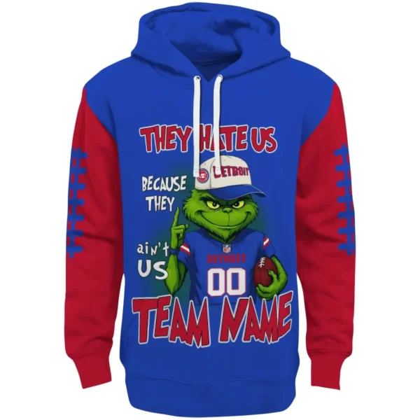 Detroit Pistons Hoodie Custom Grinch Fierce Red Best Selling
