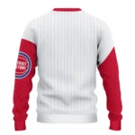Detroit Pistons Sweater Custom Heart Sketch Red White Best Selling