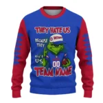 Detroit Pistons Sweater Personalized Grinch Fierce Red Best Selling