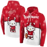 Detroit Red Wings Hoodie Personalized Hello Kitty Red Best Selling