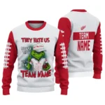 Detroit Red Wings Sweater Custom Grinch Fierce Red Best Selling