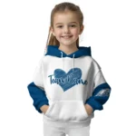Drake Bulldogs Hoodie Custom Scribble Heart Blue White Best Selling