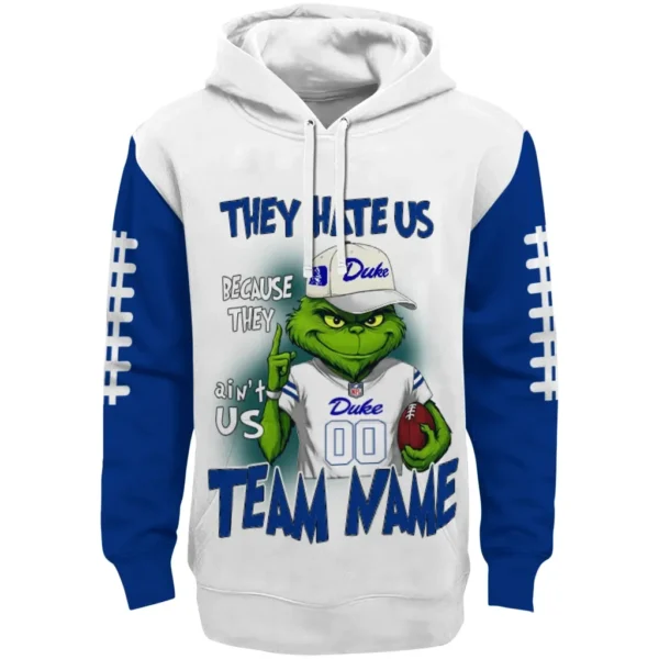 Duke Blue Devils Hoodie Custom Grinch Fierce Blue Best Selling