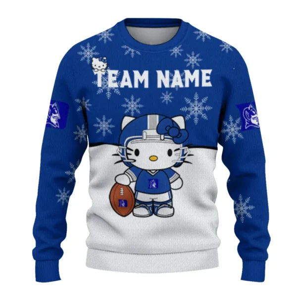 Duke Blue Devils Sweater Custom Hello Kitty Blue Best Selling
