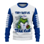 Duke Blue Devils Sweater Personalized Grinch Fierce Blue Best Selling