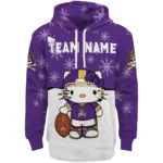 East Carolina Pirates Hoodie Custom Hello Kitty Purple Best Selling