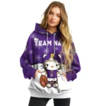 East Carolina Pirates Hoodie Custom Hello Kitty Purple Best Selling