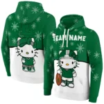 Eastern Michigan Eagles Hoodie Custom Hello Kitty Green Best Selling