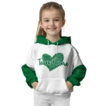 Eastern Michigan Eagles Hoodie Customized Scribble Heart Green White Best Selling